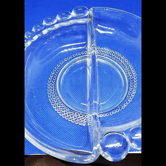 Hazel-Atlas Vintage Beaded Edge, Divided Candy Dish - Picture 6 of 9